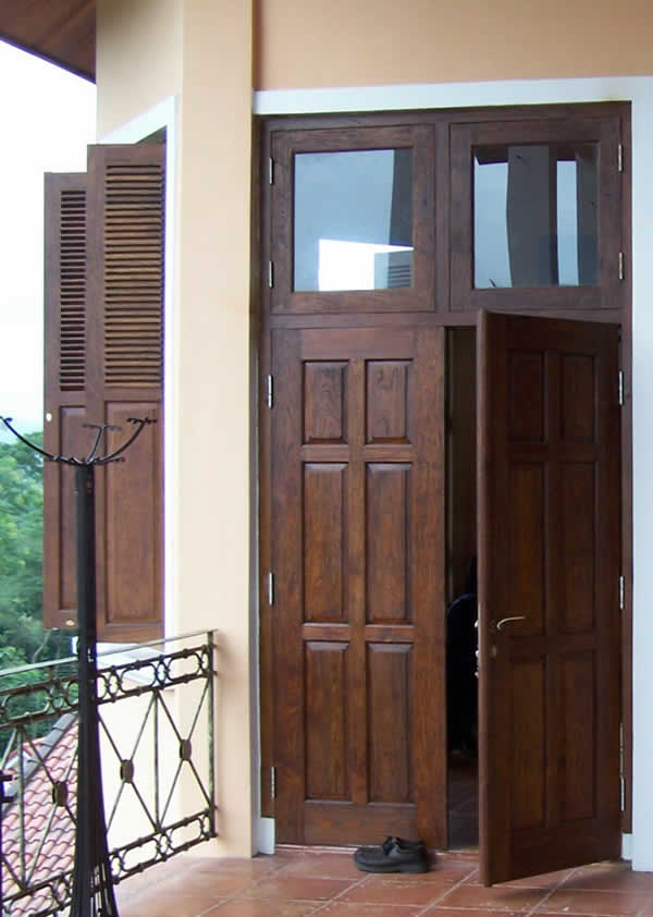 teak doors