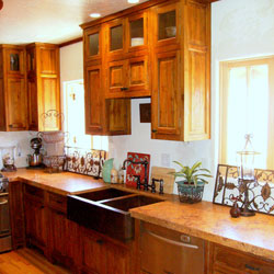 Teak Wood Kitchen Cabinets