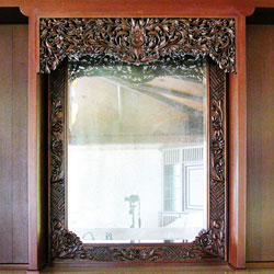 Hand-carved Teak Mirror